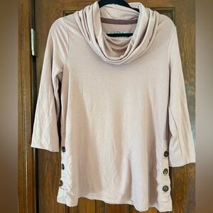 Cupio Pink Sweatshirt with buttons